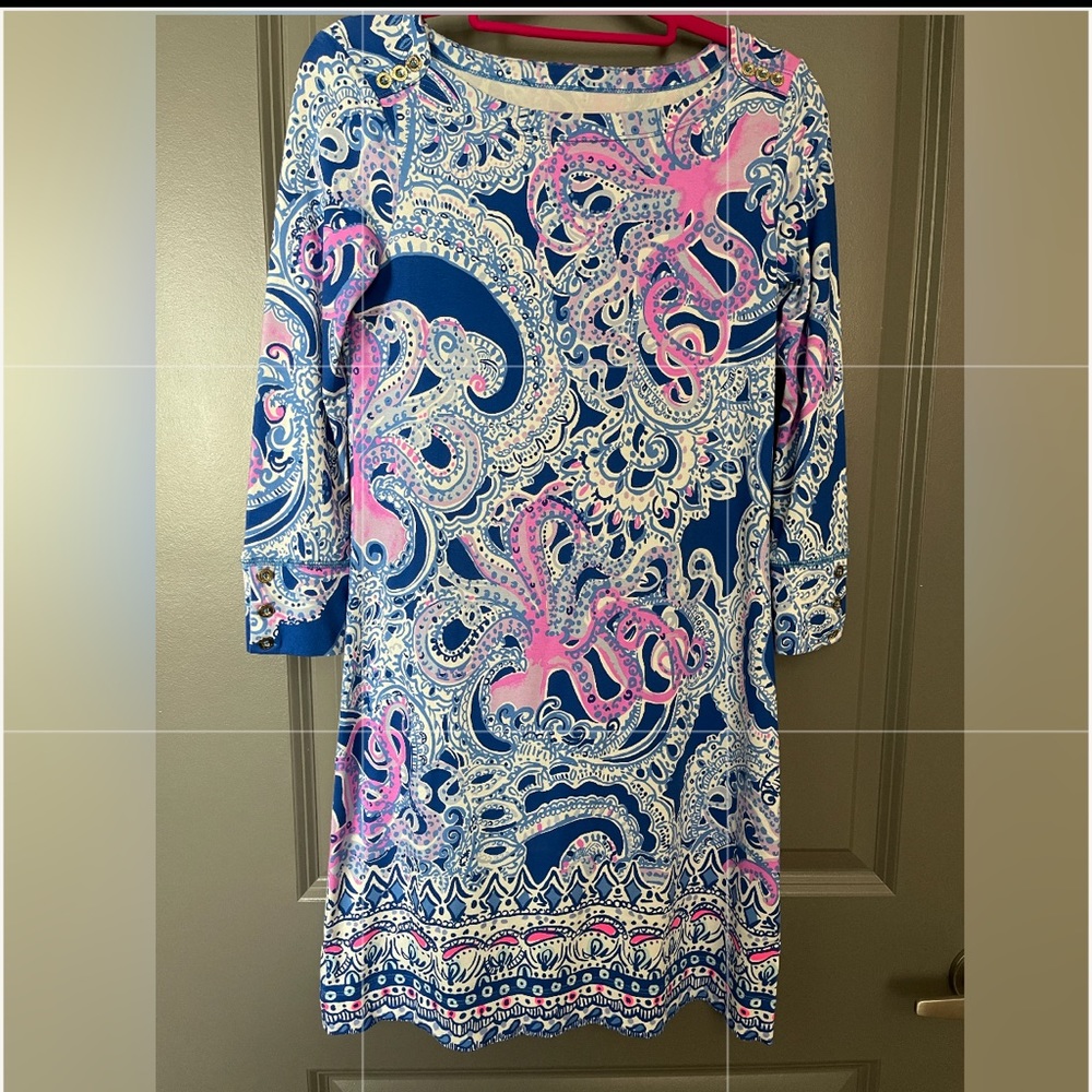 Lilly Pulitzer stretchy Dress size XXS looks new octopus pattern